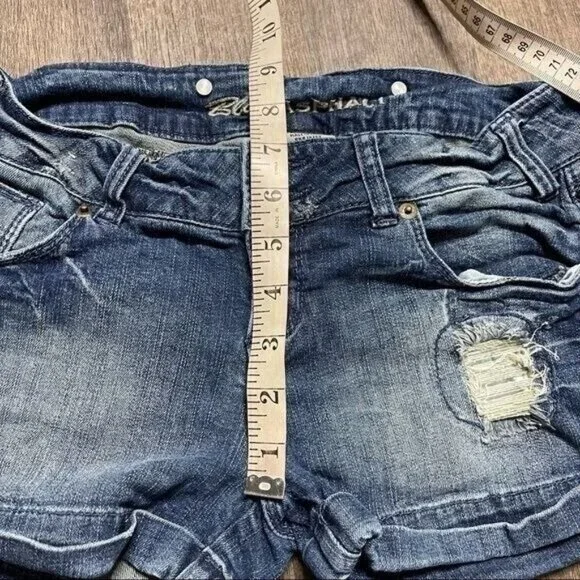 Blue Asphalt Blue Distressed Shorts Size 3 - Picture 3 of 6
